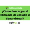 Sena virtual: Certificado de estudio