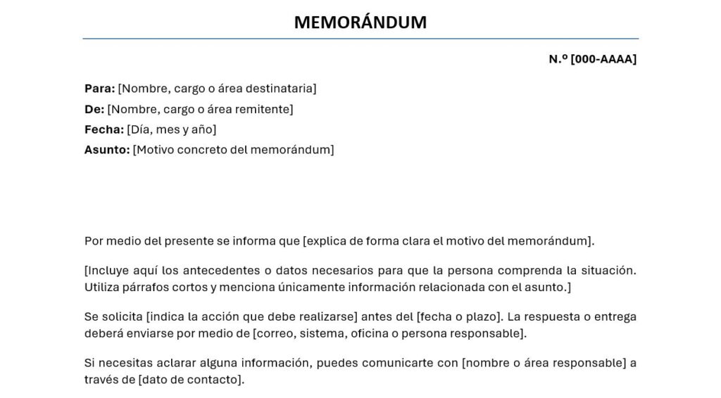 Vista previa: Ejemplos de memorándum: Estructura, formato y cómo redactarlo