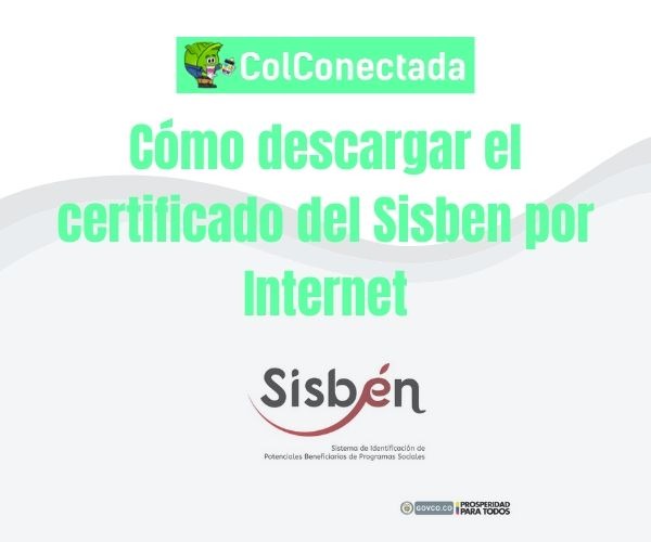 Cómo descargar el certificado del Sisben por Internet